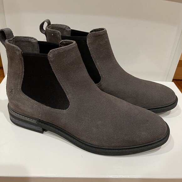 Hush Puppies Davis Chelsea Ankle Boots Mens Size 11 Gray Suede NEW WITHOUT BOX - Picture 1 of 12